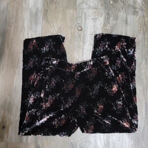 Zara Velvet like pants high rise size small